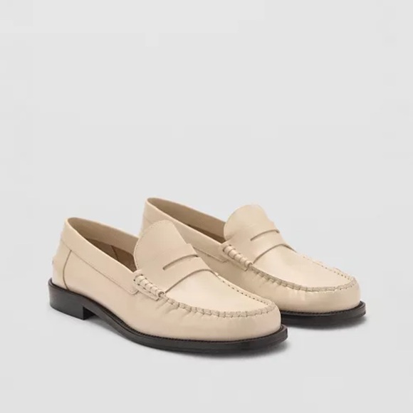 Mango Women’s leather moccasins 39 - Picture 1 of 4